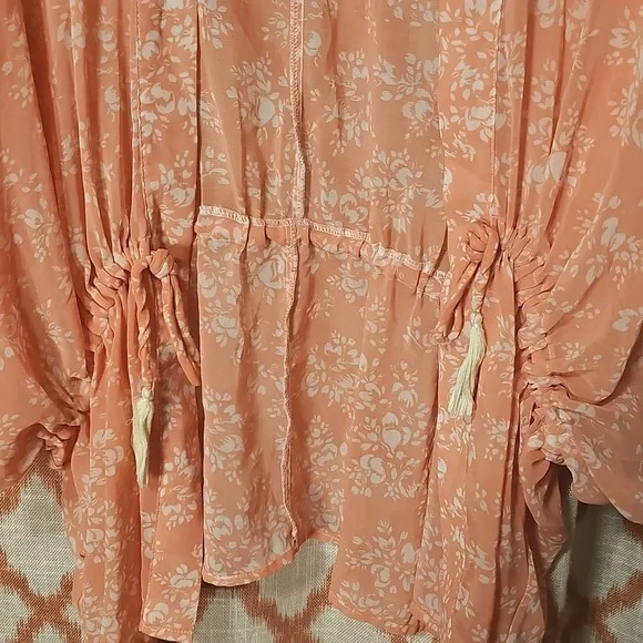 Womens Light Pink Open Cardigan - Picture 2 of 6